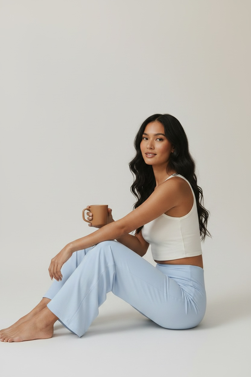 Wide Leg Alessia - Baby Blue