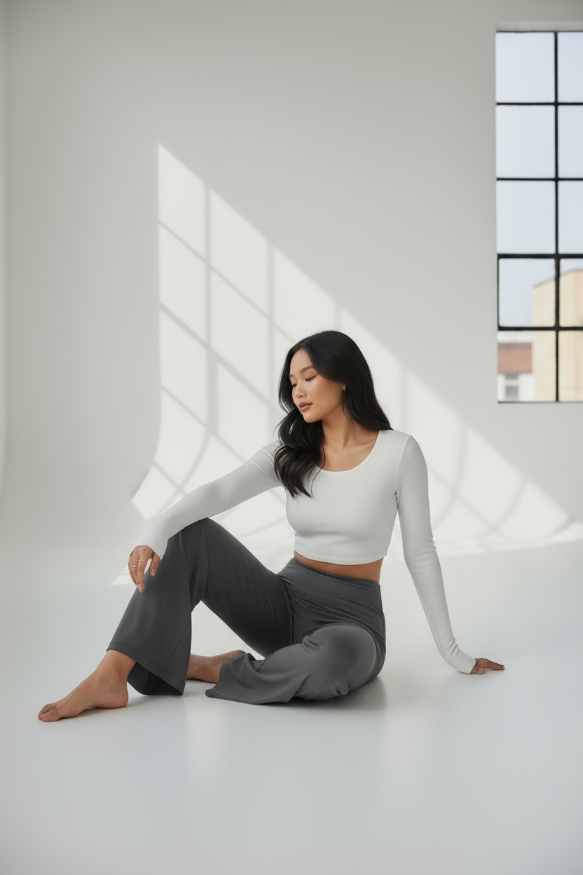 Wide Leg Alessia - Gris Oxford