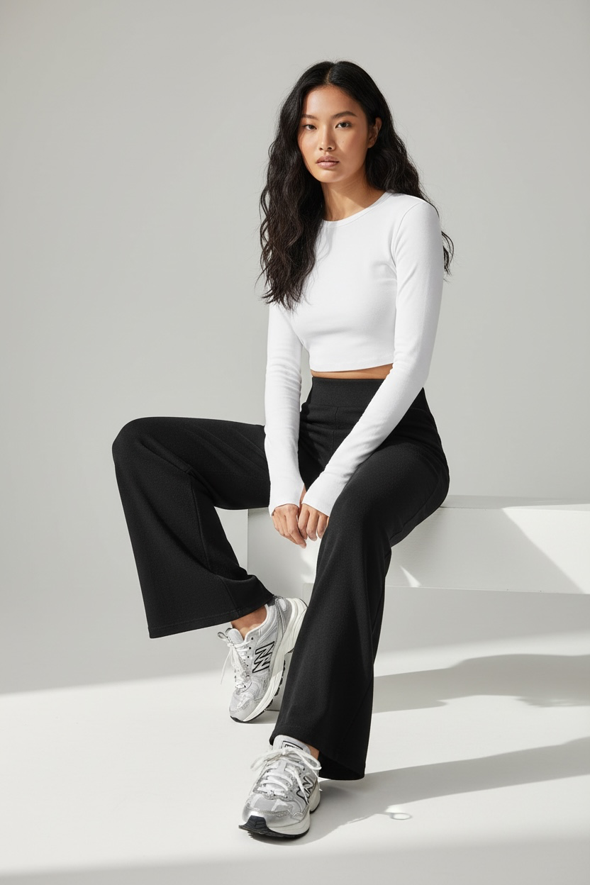 Wide Leg Alessia - Negro Onyx