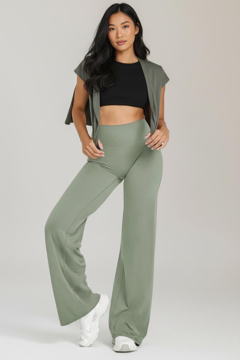 Wide Leg Alessia - Verde Pistache