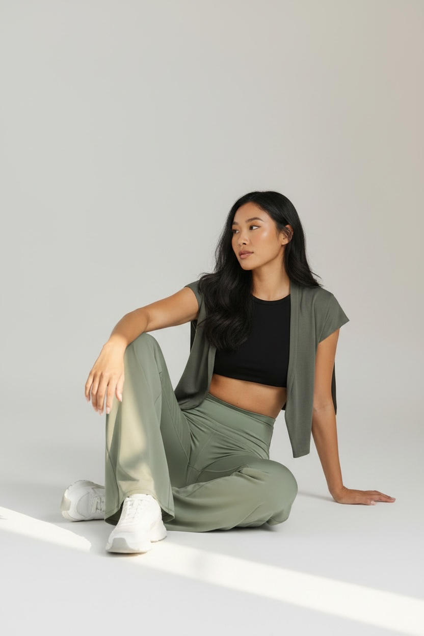 Wide Leg Alessia - Verde Pistache